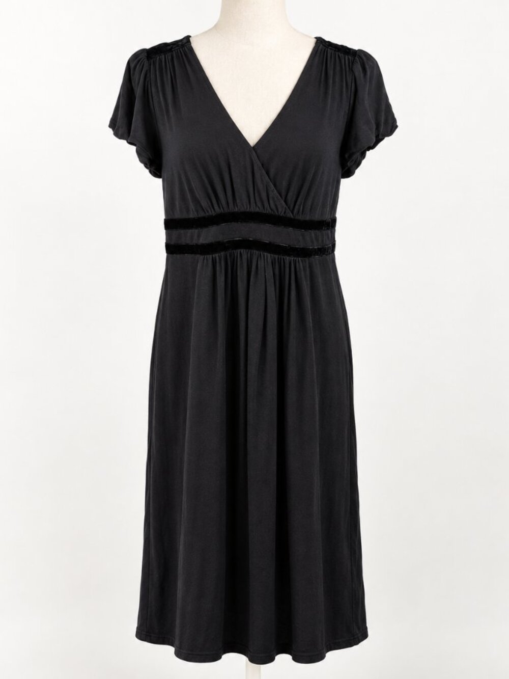 Juicy Couture Black Midi Dress Size S Classic Little Black Dress LBD